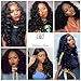 Suerkeep Loose Wave Virgin Hair Bundles Brazilian Human Hair Weave Remy Hair Bundles Loose Wave Brazilian Human Hair Extensions(12 14 16, Jet Black Color)