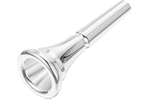 VICASKY French Horn Mouthpiece Professonal Trombone Fittings Metal Gold Plated Trumpet Mouthpiece Compatible Shofar Horn with Trumpet Replacement Musical Instruments Accessories