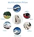 Airplane Pillow, Travel Pillow, Inflatable Flight Pillow, RayCue Ergonomic Head Neck Rest Pillow for Airplane, Cars, Office Napping, Trains, Buses, Office Sleep, Outdoor Camping