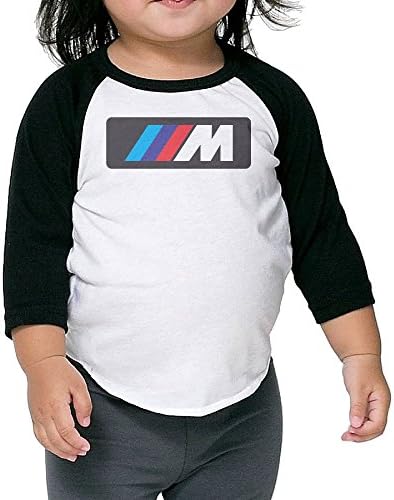 TINGHAO Motorsport BMW Logo 3/4 Sleeve Raglan Baseball T Shirts For Kids