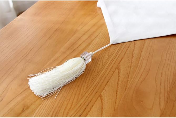 YINSONG Hogar Camino de Mesa 33x80cm Blanco Sólido Color Sencilla