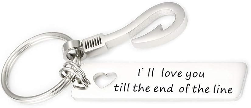 Amazon Com Gift For Boyfriend Husband I Ll Love You Till The End Of The Line Fishing Lure Birthday Christmas Valentines S Day Gifts Fisherman Gift For Hubby Office Products