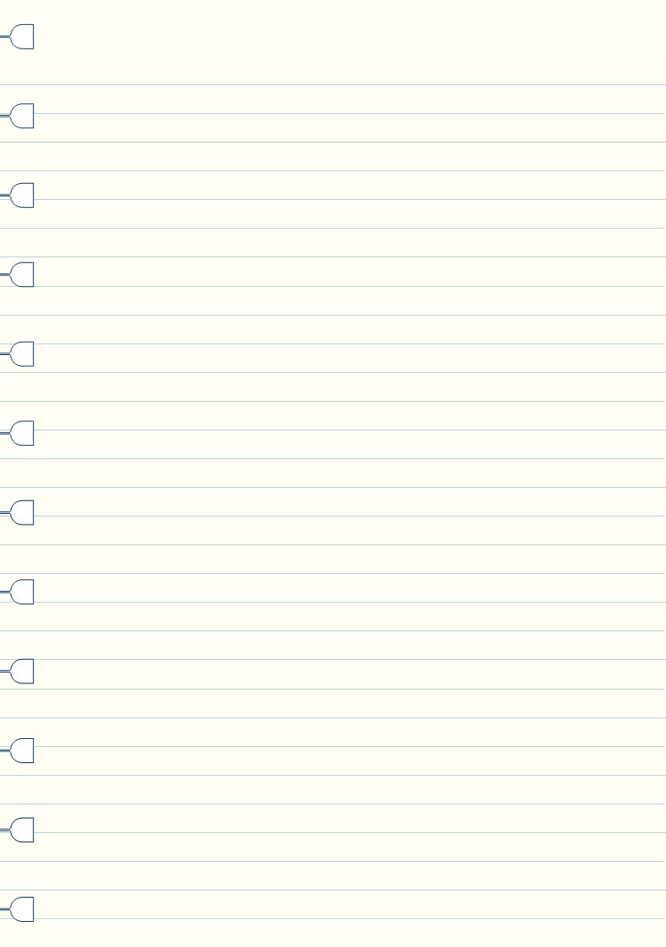 Filofax A4 Ruled Note, White