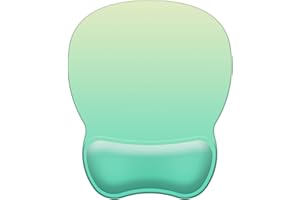 Mouse Pad with Support, Ergonomic Mouse Pad with Gel Wrist Rest, Comfortable Mousepad with Soft Wrist Support Surface and Non