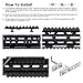 MGP CQB M-Lok Polymer Picatinny Rail Slots, 5-Slot 7-Slot 9-Slot 11-Slot 13-Slot Lightweight Rail Section Accessories with 10 T-Nuts, 10 Screws and 1 Pcs Wrench. -5 Pieces (Black)