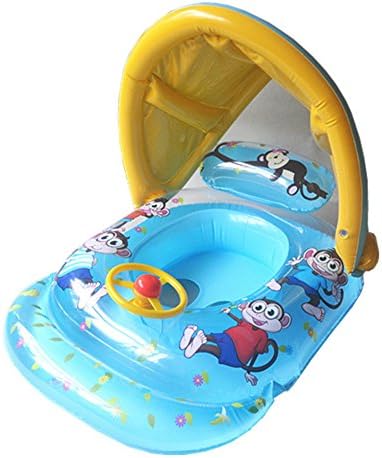 gangnumskythaii Beach pool floats Swimming Rings Pools Accessories Baby Infant Child Kids Seat Swim Ring Safety Steering Wheel Floats Circle Bathing BLUE
