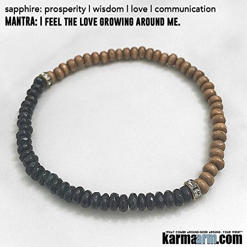 NEW LOVE: Sapphire | Bamboo | Yoga Chakra Bracelet