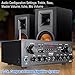 Pyle Upgraded Karaoke Bluetooth Channel Home Audio Sound Power Amplifier w/AUX-in, USB, 2 Microphone Input w/Echo, Talkover for PA, Black (PTA24BT)thumb 4