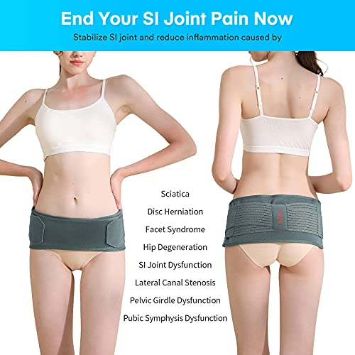 KDD Si Joint Belt Sacroiliac Belt Support for Lower Back, Pelvic, Hip and Sciatic Pain
