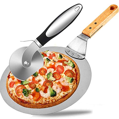 Metal Pizza Peel, Merrynice Premium Stainless Steel Pizza Peel with