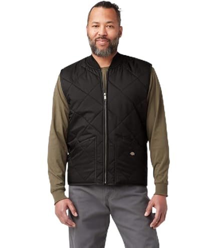 Game Sportswear Men's Diamond Quilt Vest Small Black at Amazon