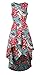 Inorin Womens Dresses African Print Maxi High Low Sleeveless Party Formal Dress