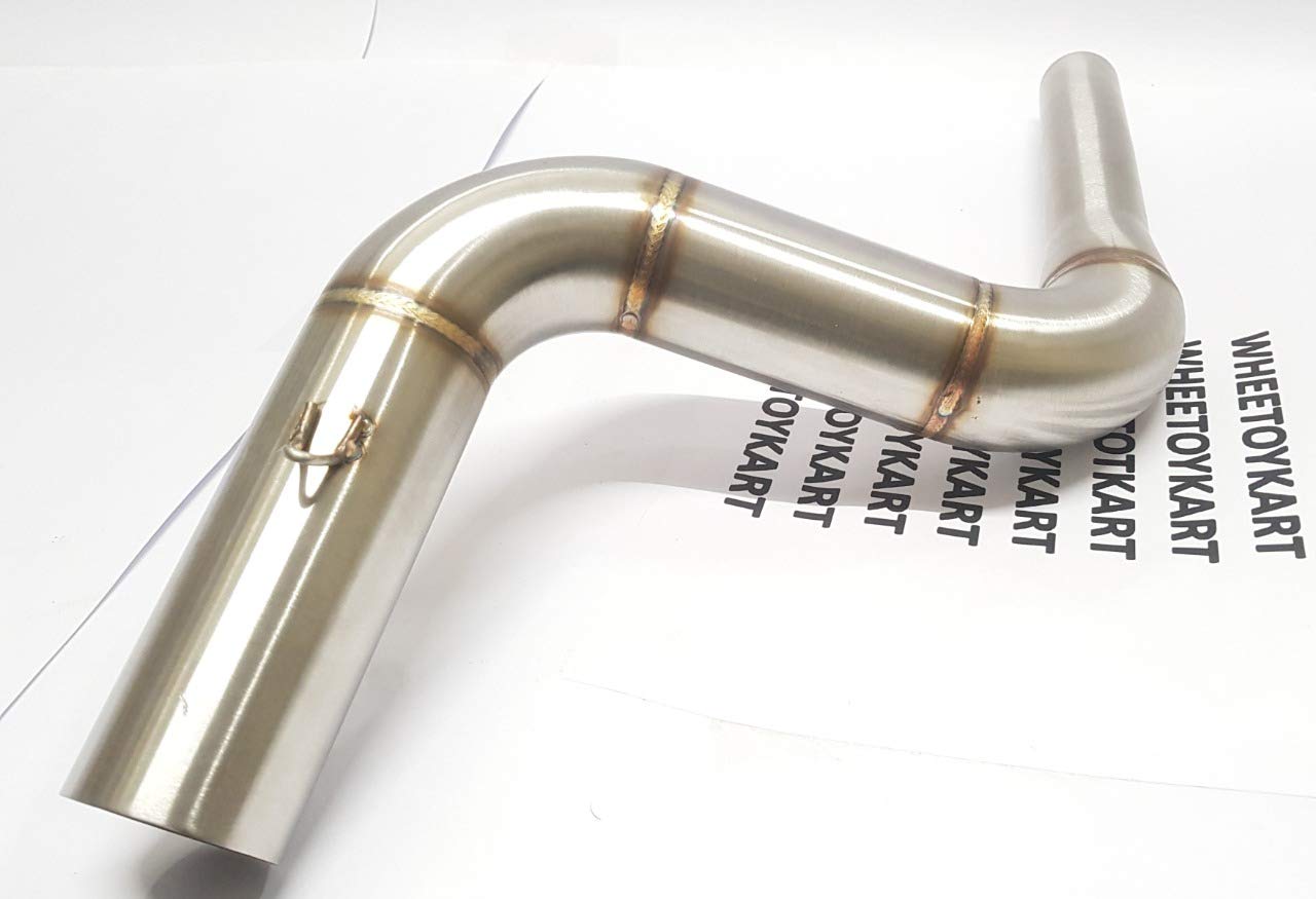 Buy WHEETOYKART Stainless Steel Exhaust Middle Muffler Bend Pipe for
