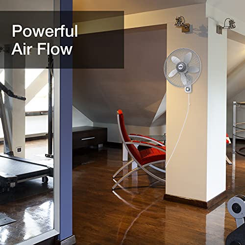 Air King 9018 Commercial Grade Oscillating Wall Mount Fan, 18Inch