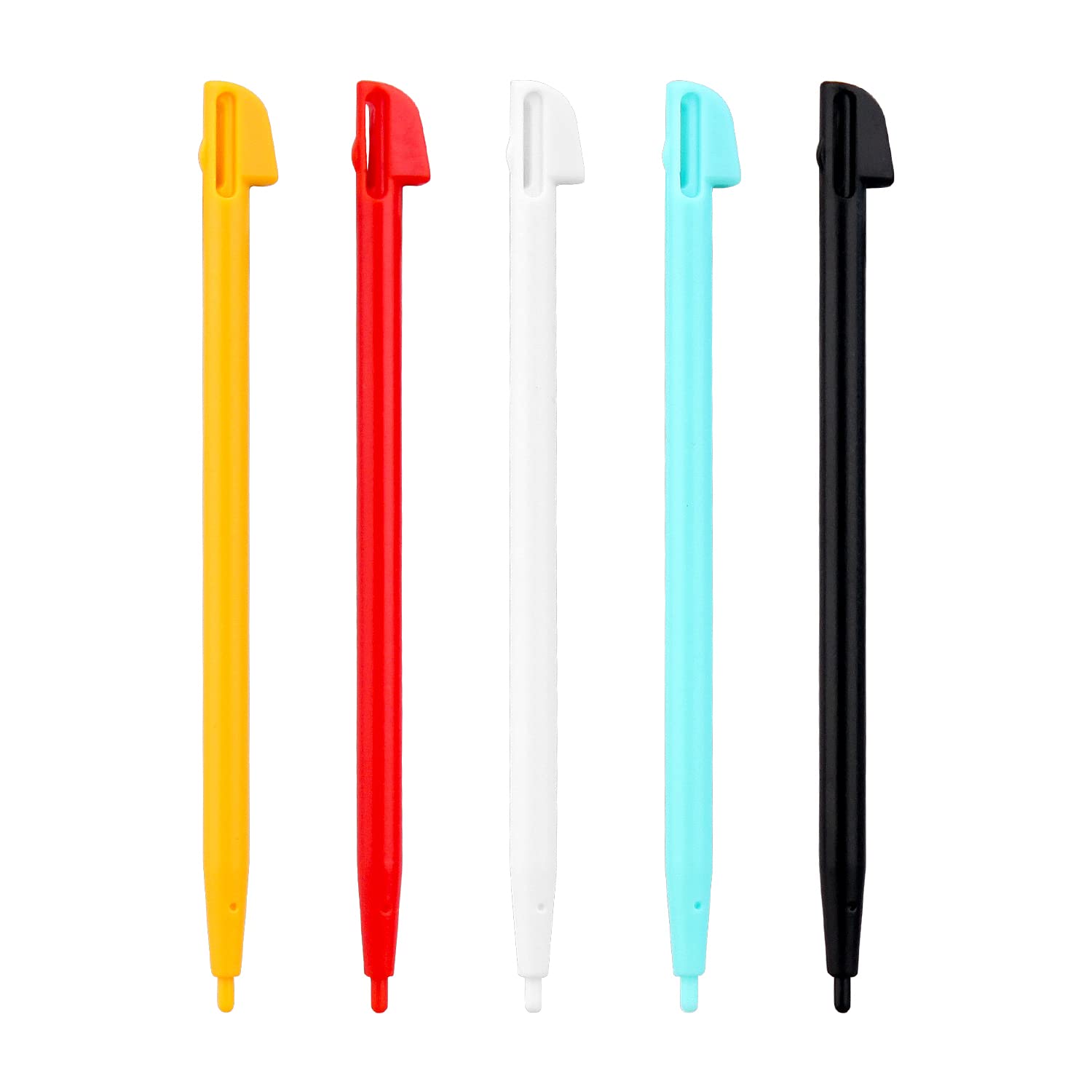 OSTENT Plastic Color Touch Stylus Pen for Nintendo Wii U Gamepad Pack of 5