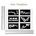 Temporary India Tattoo Paste Kit Body DIY Art Painting Henna Cone Drawing with Free Tattoo Stencil Templates Papper Set,3 pcs/lot Dark Red Tattoo Cream
