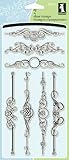 Inkadinkado Ornate Flourishes Clear Stamps