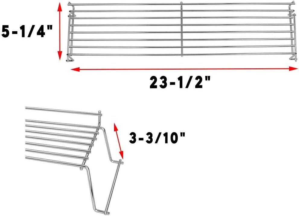 Hisencn 65054 Grill Warming Rack for Weber Genesis 300 Series, Genesis E310, E320, E330, S310, S320, S330, 26 1/2 Inch Warming Grates for 81323, 62749 : Garden & Outdoor