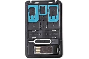 navor 8-in-1 SIM/Memory Card Holder Organizer Case for Mini SIM Card, Memory Card, Ejector Tool | Lightweight Portable Sim Ca