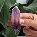 Hongjintian Natural Rock Amethyst Reiki Healing Quartz Crystal Points / Column APPROX. 3.15inches (Error 5mm)