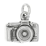 Sterling Silver Oxidized Point and Shoot Camera Charm