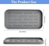SwirlColor Gray Silicone Spoon Rest - Heat Resistant & Non-Slip Utensil Holder view 4