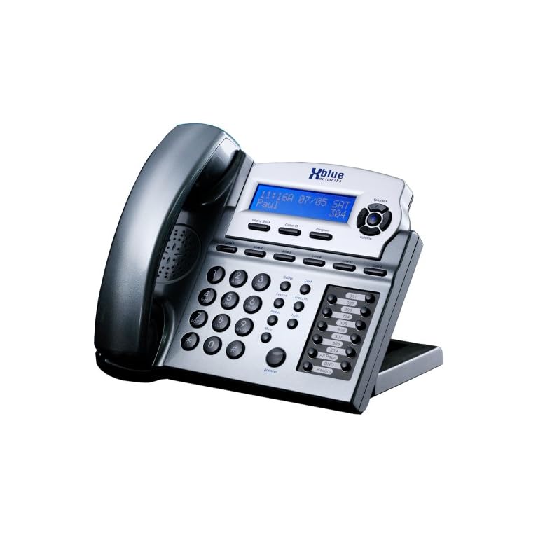 X16 6Line Small Office Phone System with 8 Titanium Metallic X16