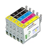 5 Pack 123GetInk Epson Ink Cartridges for Epson Stylus CX5000, Stylus CX6000, Stylus CX7000F, Stylus CX7400, Stylus CX7450, Stylus CX8400, Stylus CX9400F, Stylus CX9475F, Stylus NX100, Stylus NX105, Stylus NX400, Stylus NX415, Stylus NX515, Workforce 30, Workforce 310, Workforce 40, Workforce 500, Workforce 600 (T069- BK, C , M, Y), Office Central