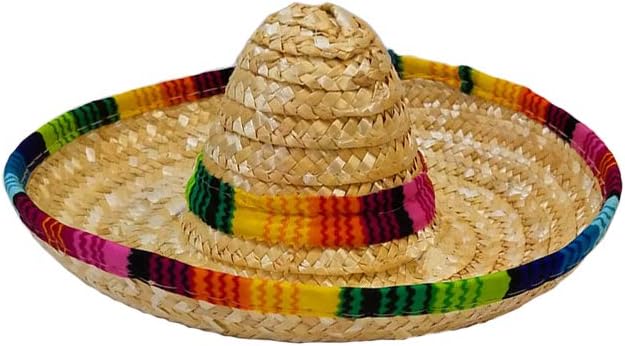 paletur88 Straw Hats Eco-friendly Party Accessory Birthday Toy Mexican Style Mini Dog Cap Gift Home Colorful Edges Decoration Desktop Durable
