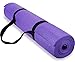 Spoga 1/4-Inch Anti-Slip Exercise Yoga Mat with Carrying Strap, Dark Purple