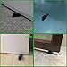 VIPITH Door Stop Heavy Duty Flexible Rubber Door Stop Wedge Non-Scratching Door Stoper for Home Office Work on Multi Surfaces Black 4 Pack