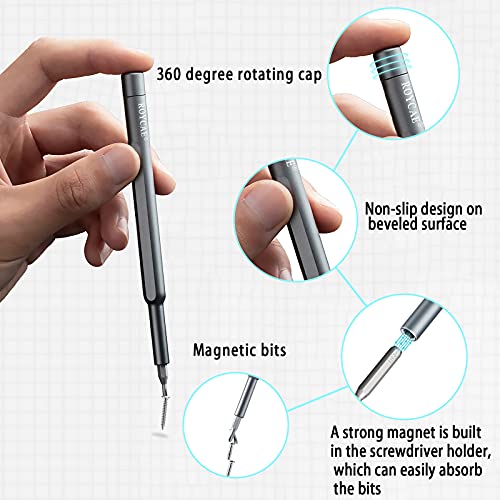 Royace Screwdriver Kit,33 in 1 Screwdriver Set,Electronics Tool kit Screwdriver Sets Computer Tool Kit Computer Tools Small Screwdriver Set Phone Repair Tool Kit for Laptop,Phone