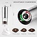 Secura Manual Coffee Grinder,Conical Ceramic Burr Coffee Mill, Kitchen Travel Stainless Steel Coffee Bean Grinder with Extra 16 Printing Stencils, Cleaning Brush, Coffee Scoop and Travel Storage Bag