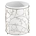 InterDesign Twigz Wastebasket Trash Can - White/Pearl Champagne