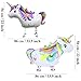 SOTOGO 2 Pieces Walking Unicorn Balloons Pet Balloons Unicorn Balloon Air Walkers