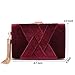 CARIEDO Velvet Evening Clutch Purse for Women – Bridal Wedding Guest Bag, Elegant Gift for Bride Family, Black Tie Events & Formal Occasions