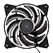 Cooler Master MasterFan Pro 120 Air Balance- 120mm Hybrid Black Case Fan, Computer Cases CPU Coolers and Radiators