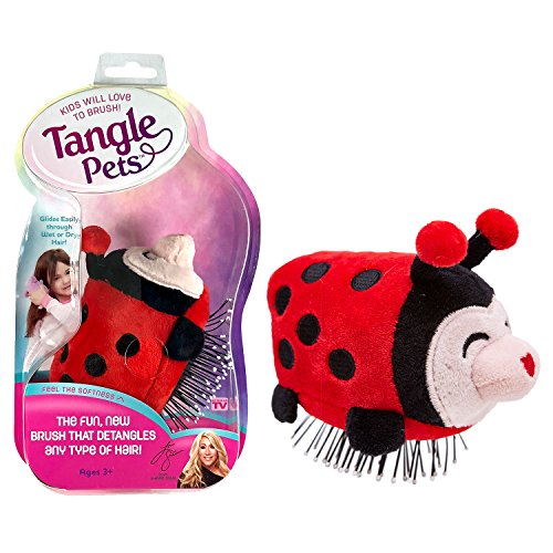 Tangle Pets LIZZY THE LADYBUG The Detangling Brush in a Plush, Great