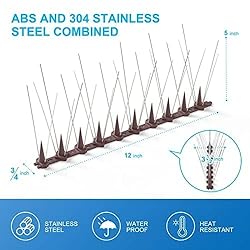BORHOOD Bird Spikes, 16 Pack Bird Deterrent