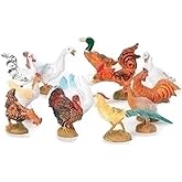 Fontanini by Roman – 5-Inch Scale Barnyard Birds Nativity Animal Set – Hand-Sculpted and Hand-Painted in Italy – Christmas Creche Accessory Figures