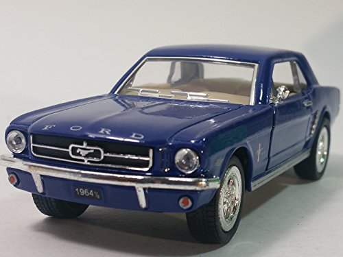 Kinsmart Sky Blue 1964 1/2 Ford Mustang Hardtop 1/34 Scale Diecast Sports Car