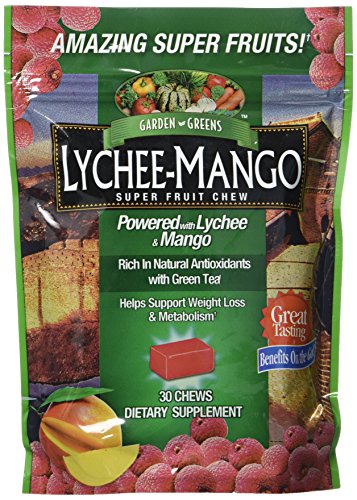 Windmill Health Products Garden Greens Superfruit Chew Lychee Mango -- 30 Chewables