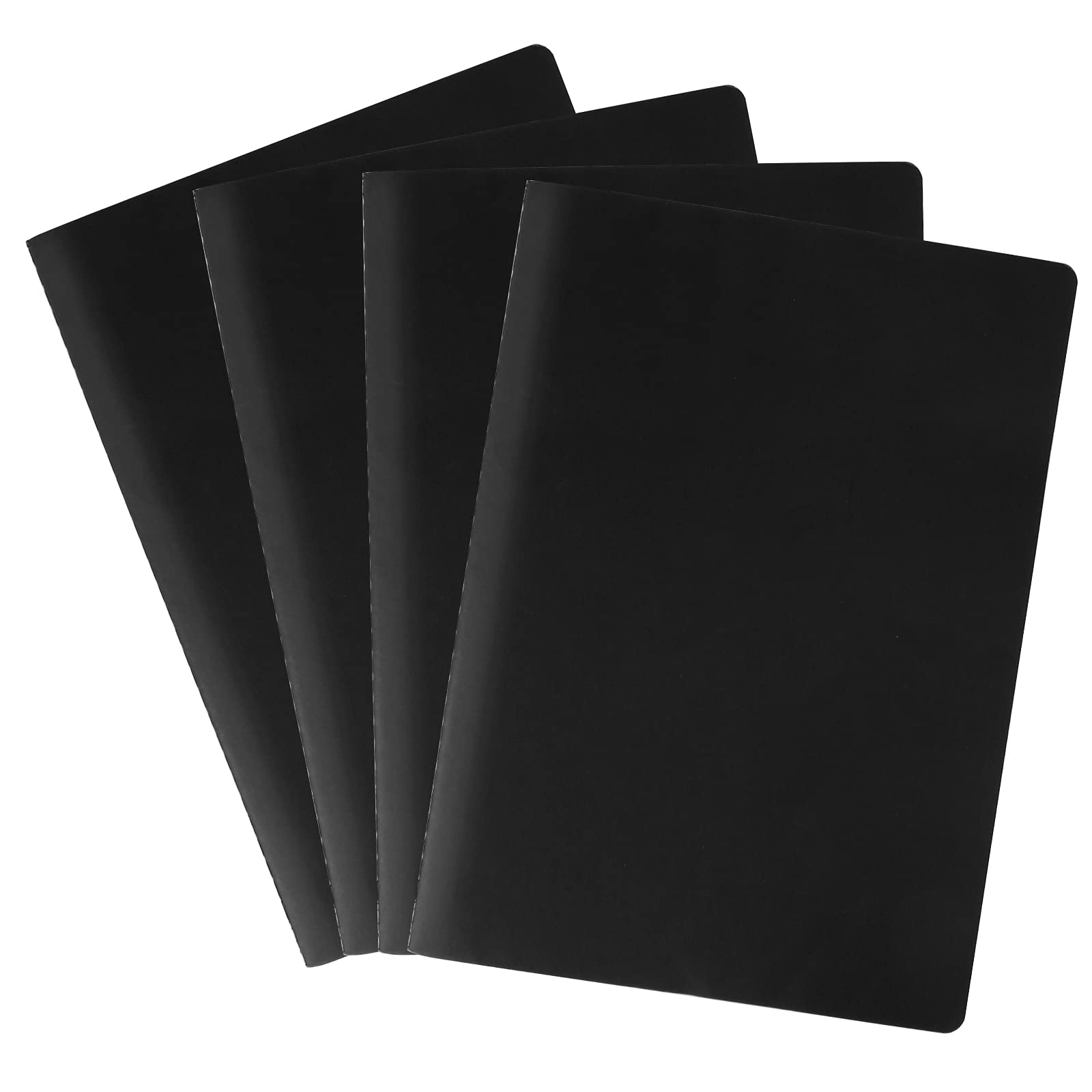 Jubaopen 4PCS A4 Sketchbooks Sketch Blank Book Plain Notebooks A4 Kraft Cover Notebooks for Painting Writing 40 Sheets-80 Pages