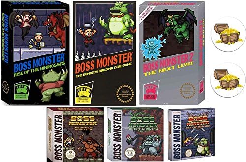 Boss Monster Card Game Bundle 出群 With 1 2 And 3 Implements Chest Landing Crash Of Hero Destruction Plus Treasure Kind Buttons Tools