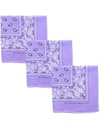 Set of 3 Jumbo Bandanas (Lavender)