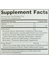 OPTIMUM NUTRITION ESSENTIAL AMINO ENERGY with Green Tea and Green Coffee Extract, Flavor: Watermelon, 65 Servings