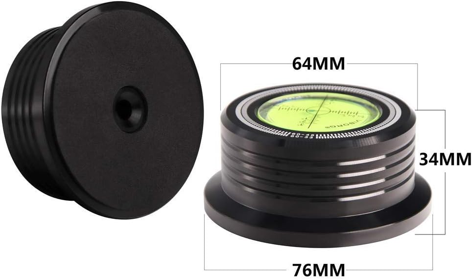 Viborg 50Hz Record Stabilizer Weight Clamp Player Turntable Disc Stabilizer For Vinyl Records (60HZ Black) - Image 5