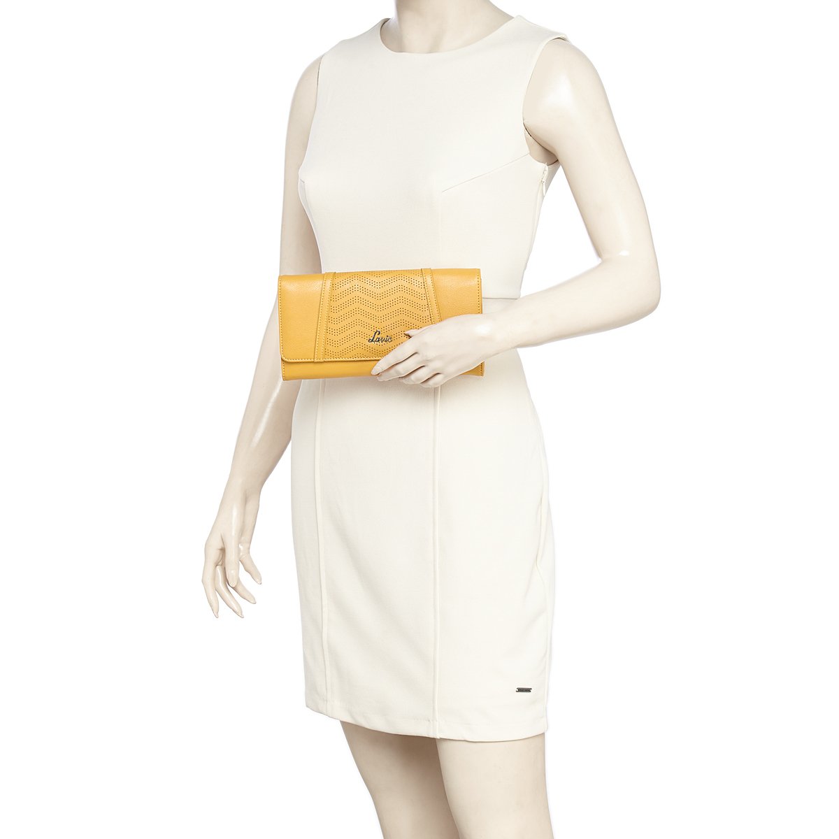 lavie roma women's clutch (ocher)