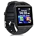 Qiufeng DZ09 Smart Watch Smartwatch Bluetooth Sweatproof Phone with Camera TF/SIM Card Slot for Android and iPhone Smartphones for Kids Girls Boys Men Women(Black)