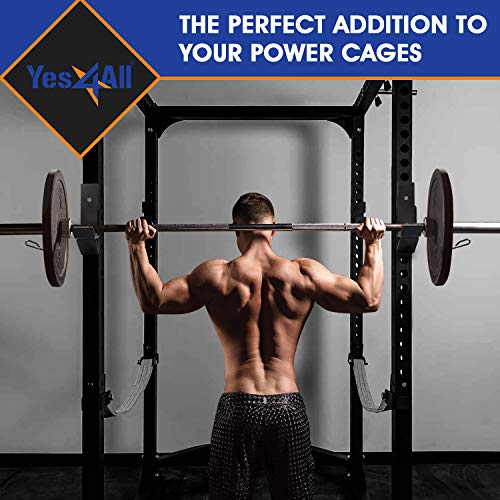 Yes4All JHooks Barbell Holder for Power Rack J Hook Weight Rack